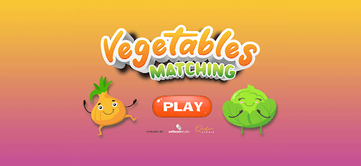 Android application Match Vegetables for Kids screenshort