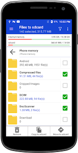 Files to sdcard - Move files and apps to sd card