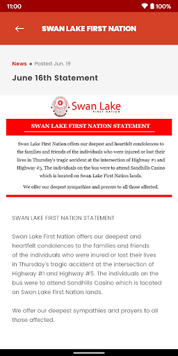 Swan Lake First Nation Screen 3