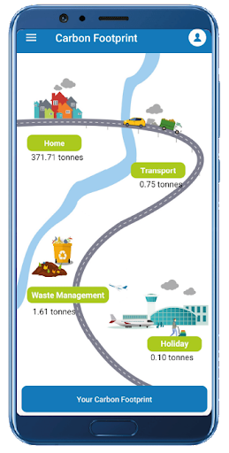Android application Be Carbon Neutral screenshort