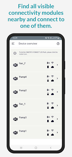 Android application SIDRIVE IQ Config screenshort
