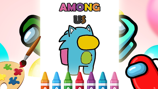 AMONG US COLORING BOOK