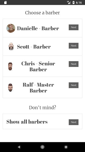 The Cave BarberShop Screen 2