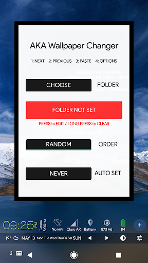 Android application ADroid Kustom Actions WPchange screenshort