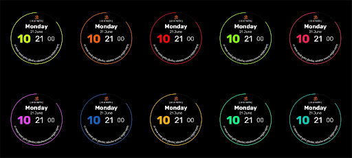 Android application Digital Watch Face - OM screenshort