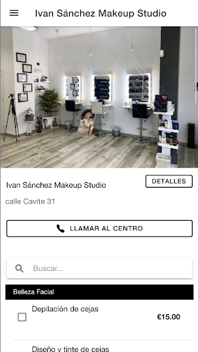 Android application Ivan Sanchez Makeup Studio screenshort