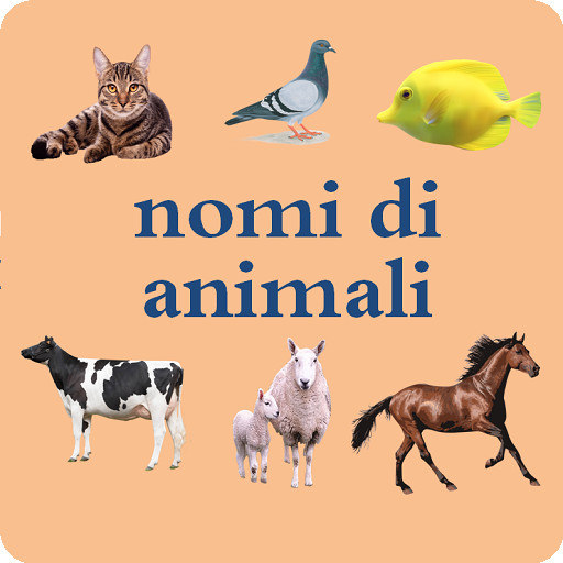 Animals names in Italian logo