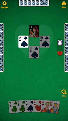 Hearts - Classic Cards - Screenshot 2