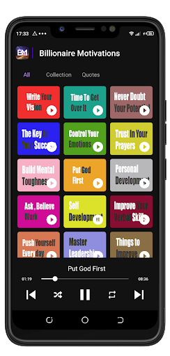 Android application Billionaire Motivations screenshort