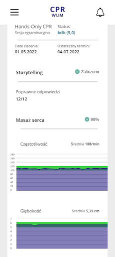 Android application CPR WUM screenshort