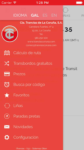 iTranvias Screen 2