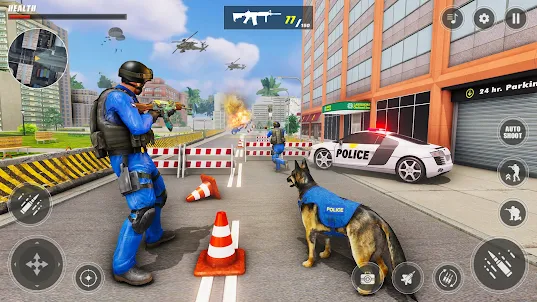 警察射擊遊戲: 槍遊戲