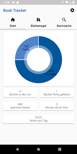 Android application Book Tracker screenshort