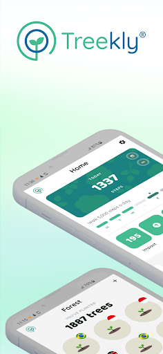 Android application Treekly: Walk to Plant trees screenshort
