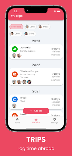Citizenship Tracker US, Canada Screen 2