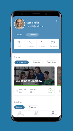 Android application Empiflow screenshort