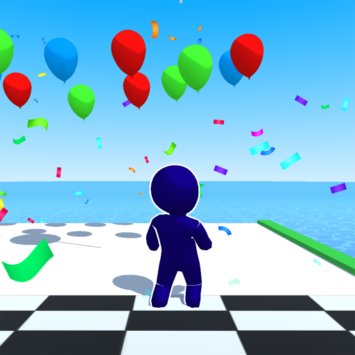 Balloon Fly Running 3D logo