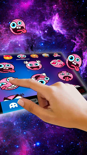 Pink Mystic Galaxy Theme Screen 2