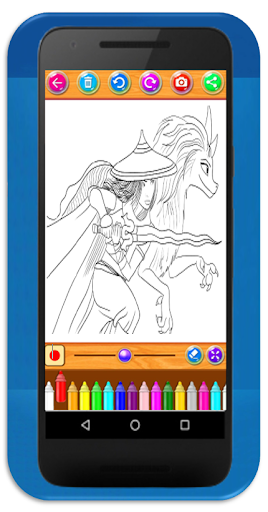 Raya and The Las Dragon New Coloring Paint