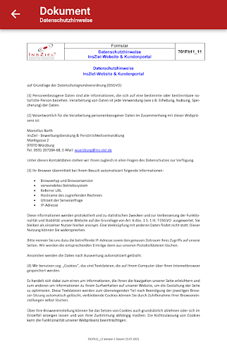 InsZiel: Coaching & Bewerbung Screen 3