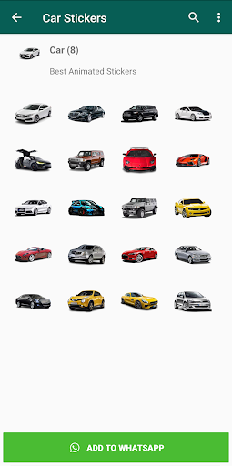Android application Car Stickers for WhatsApp screenshort