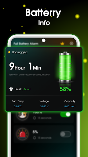 Full Battery Alarm 100% Screen 2
