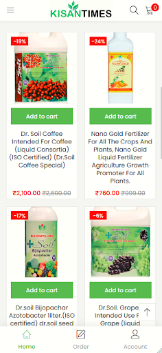 Android application Kisan Times screenshort