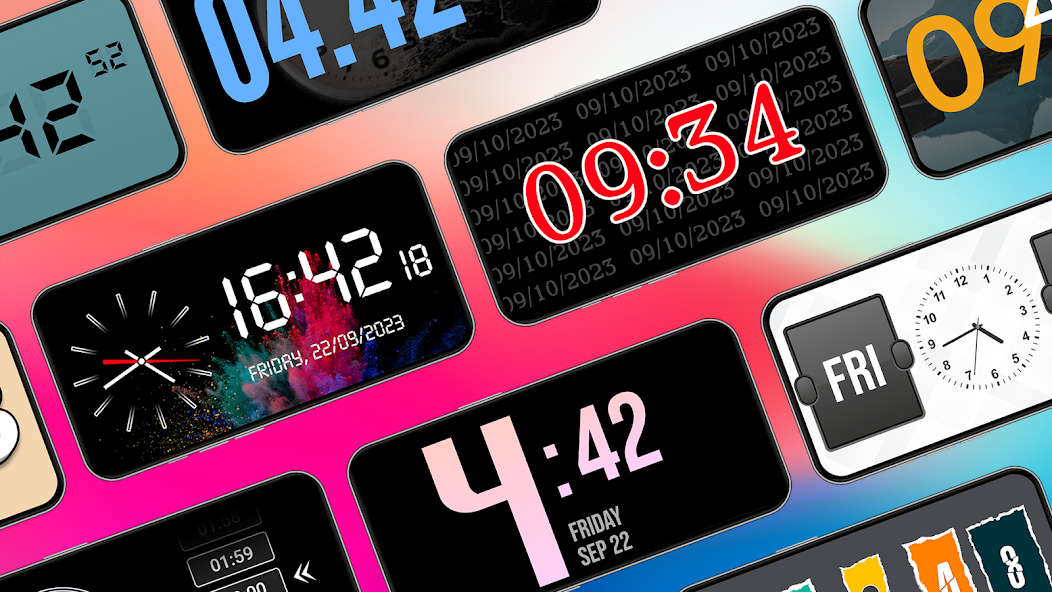 Fashion Clock: iOS Clock Widget for Android