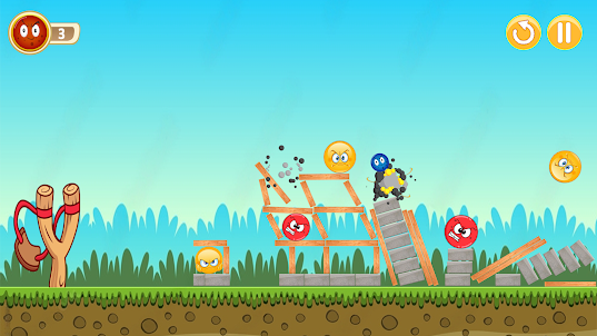 Red And Blue Ball Shooter Game