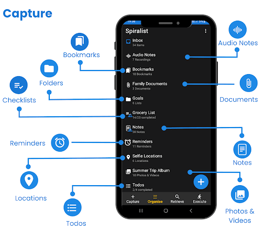 Android application Spiralist: Productive Superapp screenshort