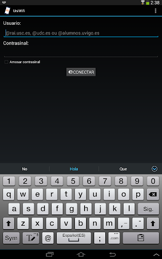 UniWifi - eduroam na USC, UDC Screen 3