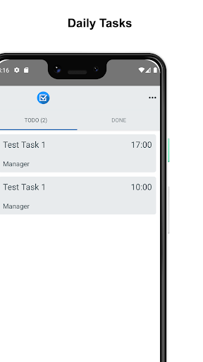 Android application QuickTask Daily Wallboard screenshort