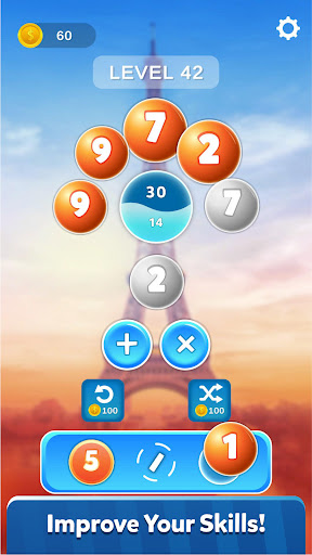 Android application Math Scapes screenshort