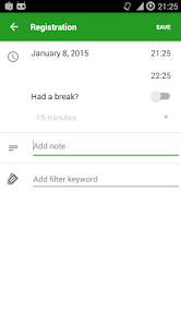 Captura 3 Work Time Registration android