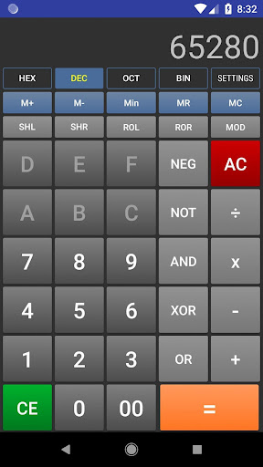 CP Hex Calculator Screen 2