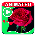 Cover Image of Baixar Animated Flowers Stickers WASt  APK