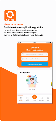 Android application Go4me screenshort