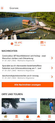 Gransee-App Screen 2