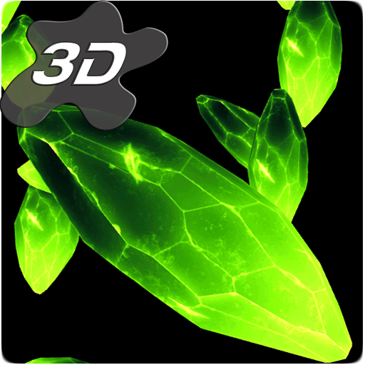 3D Crystals Particles Live Wallpaper