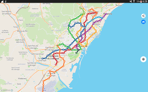 Screenshot of City transport Barcelona