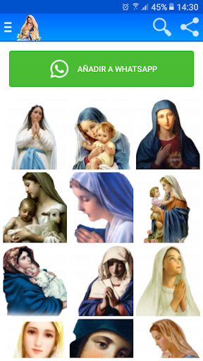 Virgen María  Jesús Stickers para Whatsapp ?