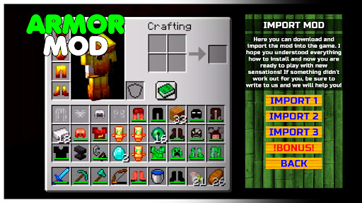 Armor Mod for Minecraft PE