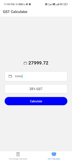 Android application AWA Calculator screenshort