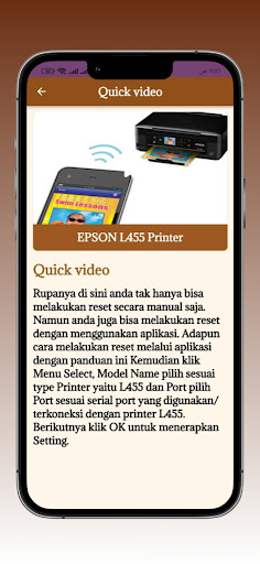 EPSON L455 Printer Guide