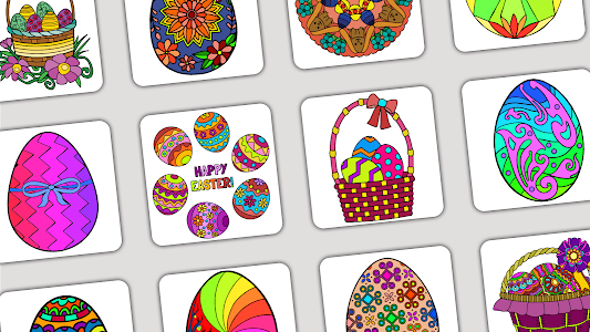 Easter Eggs Color by Number Unknown