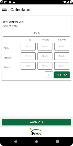 Android application PurEst screenshort