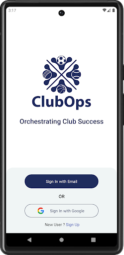 Android application ClubOps screenshort
