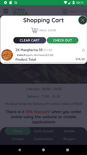 Pick A Pizza Screen 3