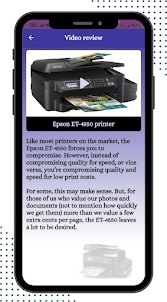 Epson ET 4550 printer Guide