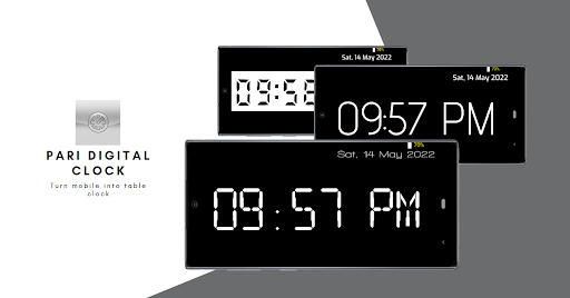 Android application Pari Digital Clock screenshort